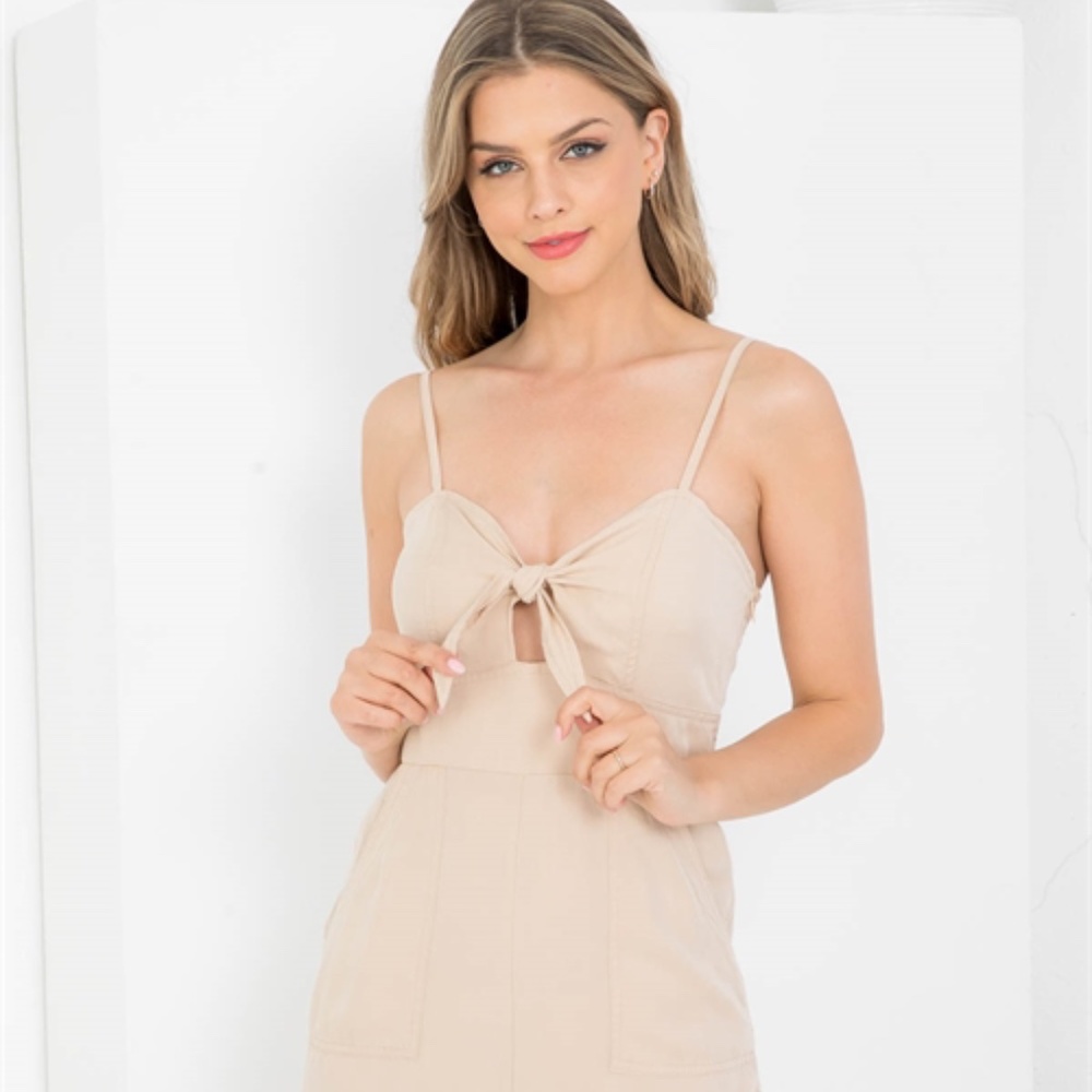 Cream/ tan Jumpsuit